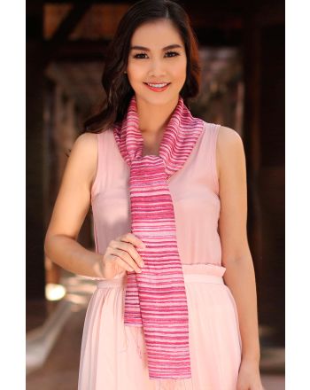 Mae Nam Khong Roses Silk batik scarf